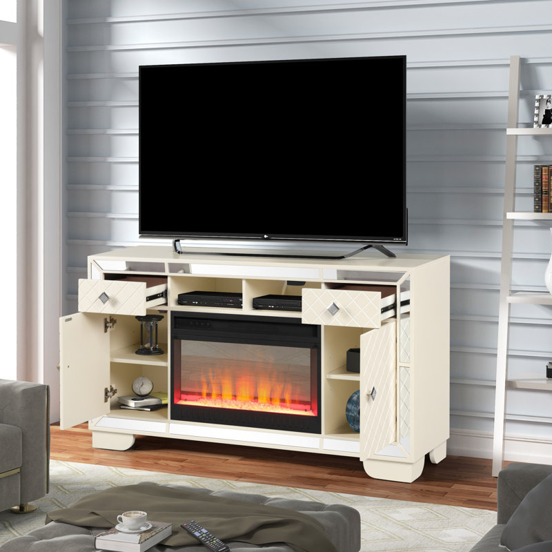 TV Stand With Electric Fireplace