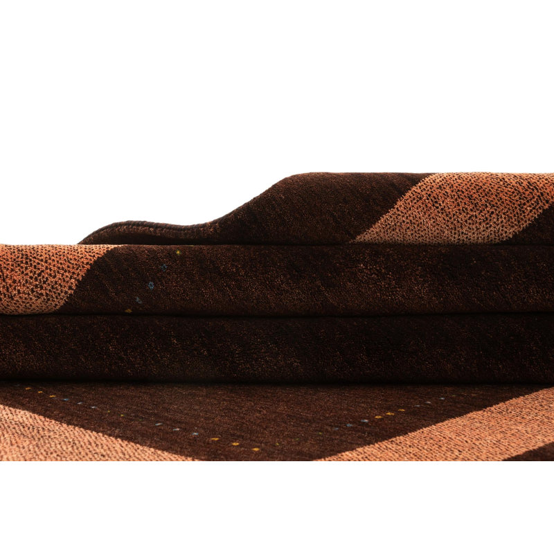 Tapis brun foncé Kashkuli Gabbeh