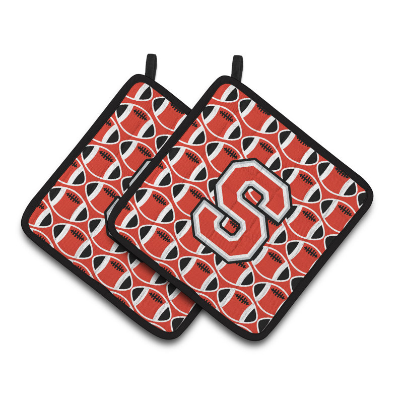 Poignée de football, S, Scarlet / Gris
