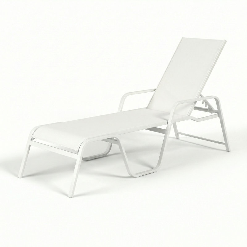 Chaise, Augustine Oyster II/River White