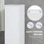 Meuble de rangement étroit pour salle de bain avec tablettes ajustables, blanc