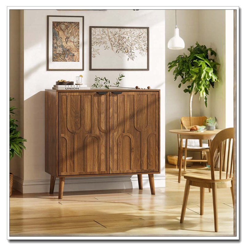 Buffet buffet avec rangement, armoire de ferme avec trombone