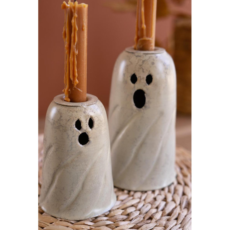 ENSEMBLE DE DEUX PORTE-BOUGIES HALLOWEEN, 1