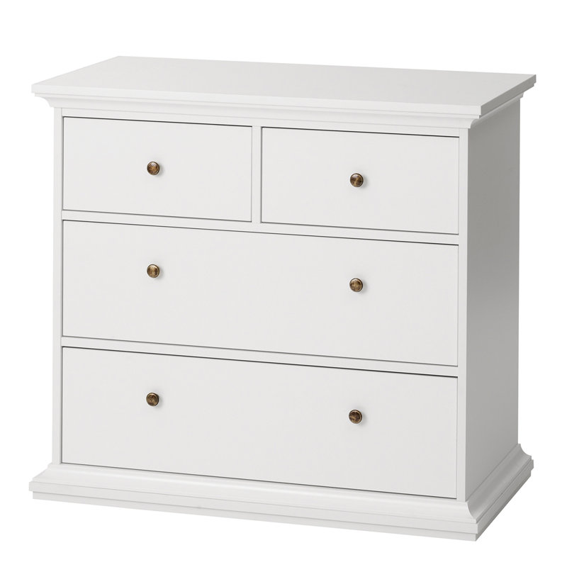 Woodburn 4 - Drawer Chest of Drawers, White