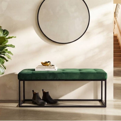 Banc en velours Heleen