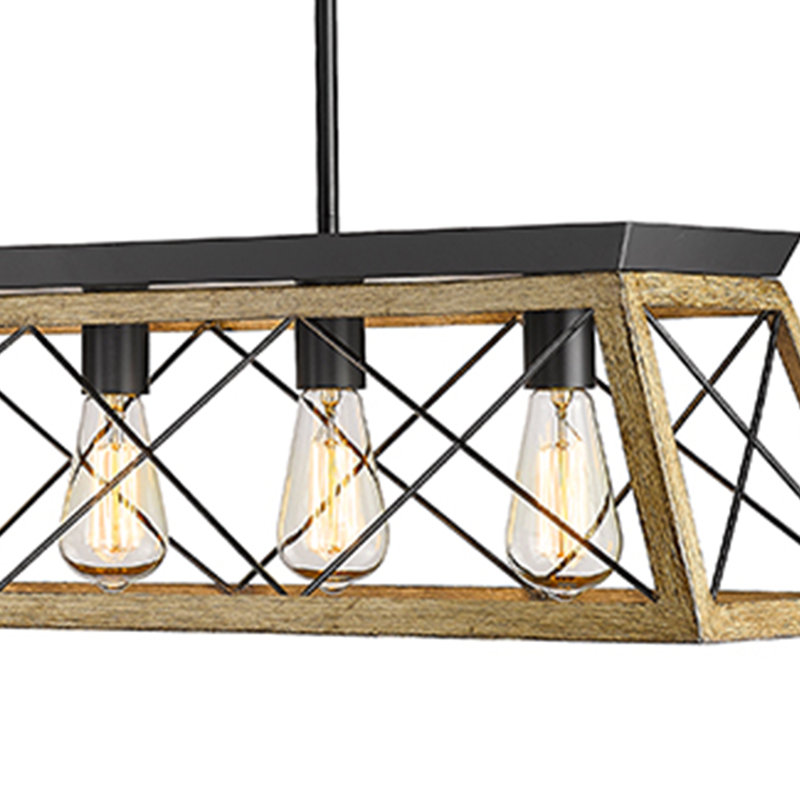 Luminaire suspendu brun / noir à 5 lumières l 35,83 po Alexia