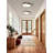Modern LED Close To Ceiling Light, Round Flush Mount Ceiling Lighting Fixture, Matte White With Wood Accent, Minimalist Kitchen Light Fixtures For Bedroom, Entryway, Living Room-100023142-100023141