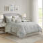 Oreiller carré en coton brodé Chelsea