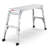 Aluminum Work Platform Large Size Step Stool Folding Portable Work Bench 40"  Width Telescopic Feet 22" -27.5" Height Adjustable