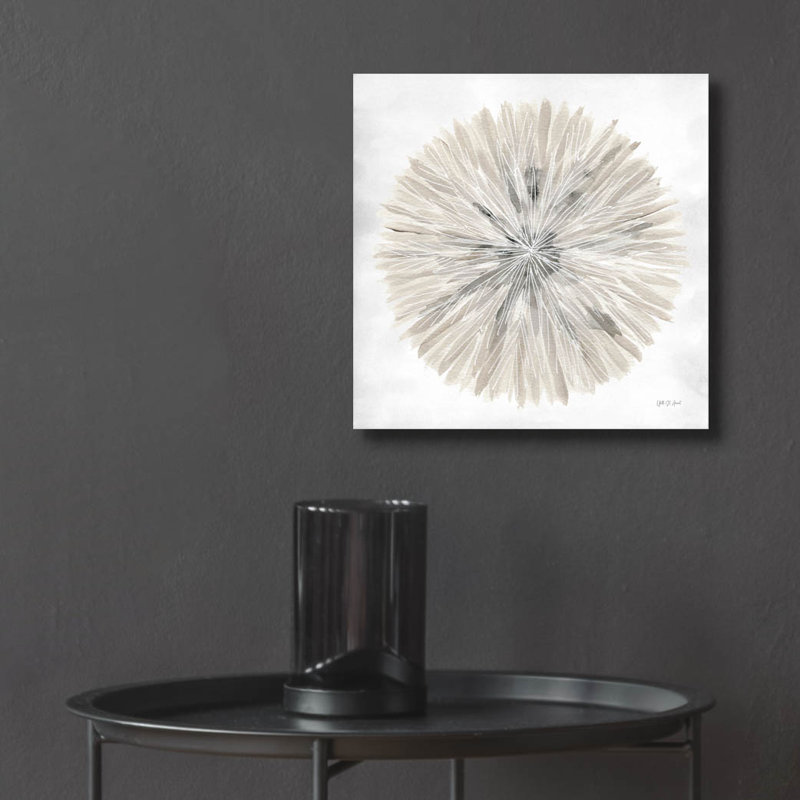 Art mural en verre Wrought Studio ™ «Natures Pinwheel 1 Texture» par Yvette St. Amant, H 12 po x l 12 po x P 0,13 po