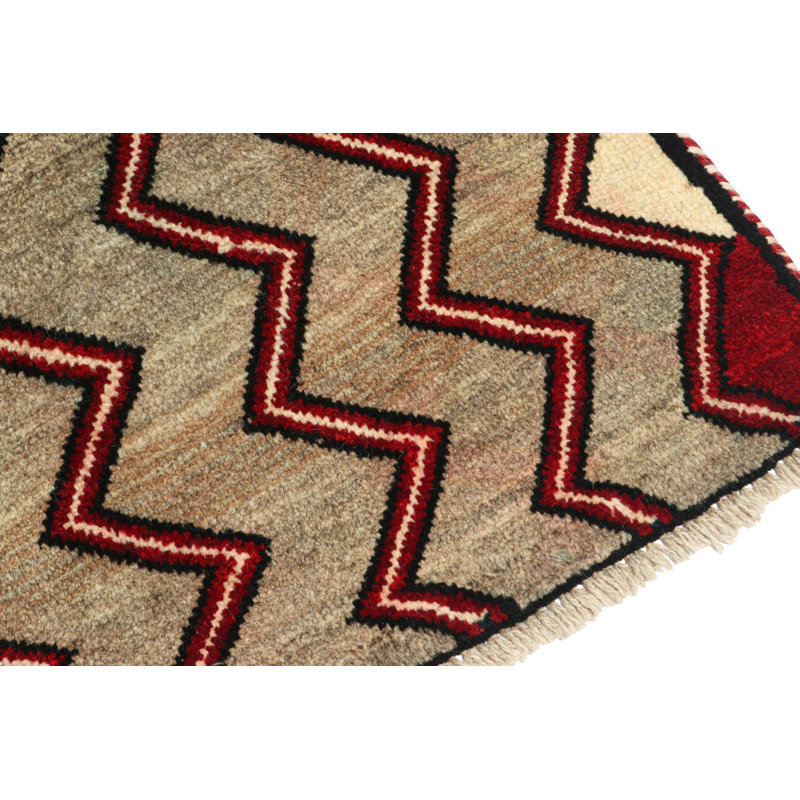 One-of-a-Kind 3'3" X 4'9" Hand Knotted Area Rug