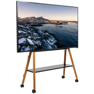 Vivo Rolling Easel Studio TV Floor Stand for 49" to 75" Screens, STAND-TV75R