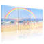 Plage, arc-en-ciel, plage joyeuse, ciel océan, ensemble de 3 impressions d'art sur toile-1146760848