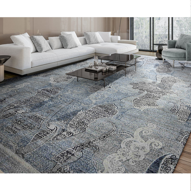 Canterbury Oriental Area Rug in Gray, Rectangle 8' x 10'