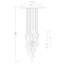 Luminaire suspendu en grappe à 25 lumières Cornetto-54347738-54347742