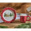 Mugs de sapin de Noël rouges