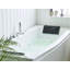 Bithlo 1730mm x 810mm Corner Whirlpool Acrylic Bathtub with Faucet