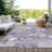 Ferren Purple Washable Indoor-Outdoor Rug - -1071829487