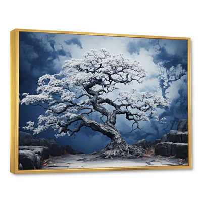 Éveil fauve de chêne bleu sur toile