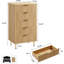 Commode haute à 5 tiroirs Natural-503323004