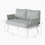 Causeuse et table en acier-115717658