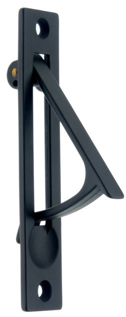 Solid Brass Edge Pull, Matte Black