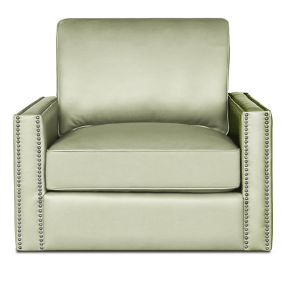 Ophelia Leather Swivel Armchair