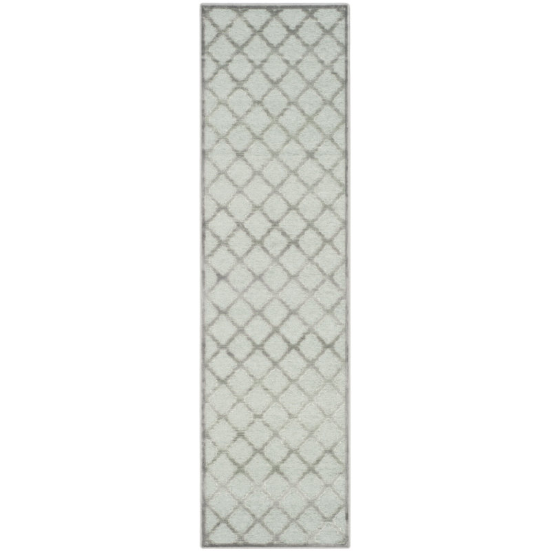 Nancy Geometric Viscose Area Rug, Runner 66 x 244 cm