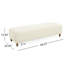 Repose-pieds confortable, blanc