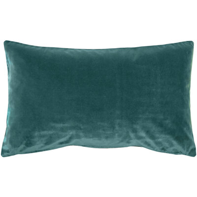 Castello Solid Colour Velvet Reversible Throw Pillow