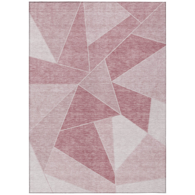 Tapis intérieur lavable à motif géométrique 9 pi x 12 pi ivoire