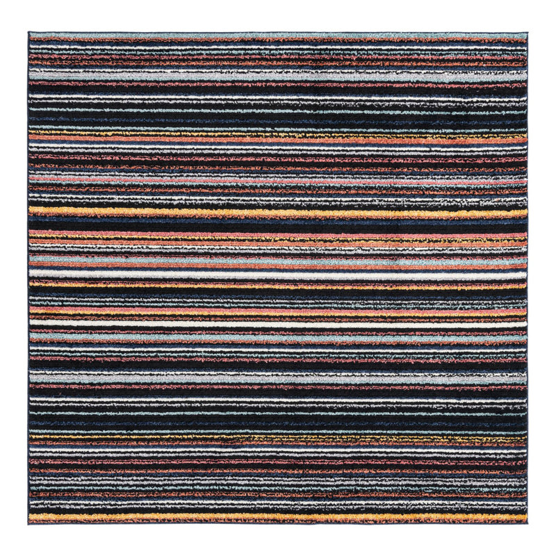 Prentice Striped Indoor Rug, Square 7'10"