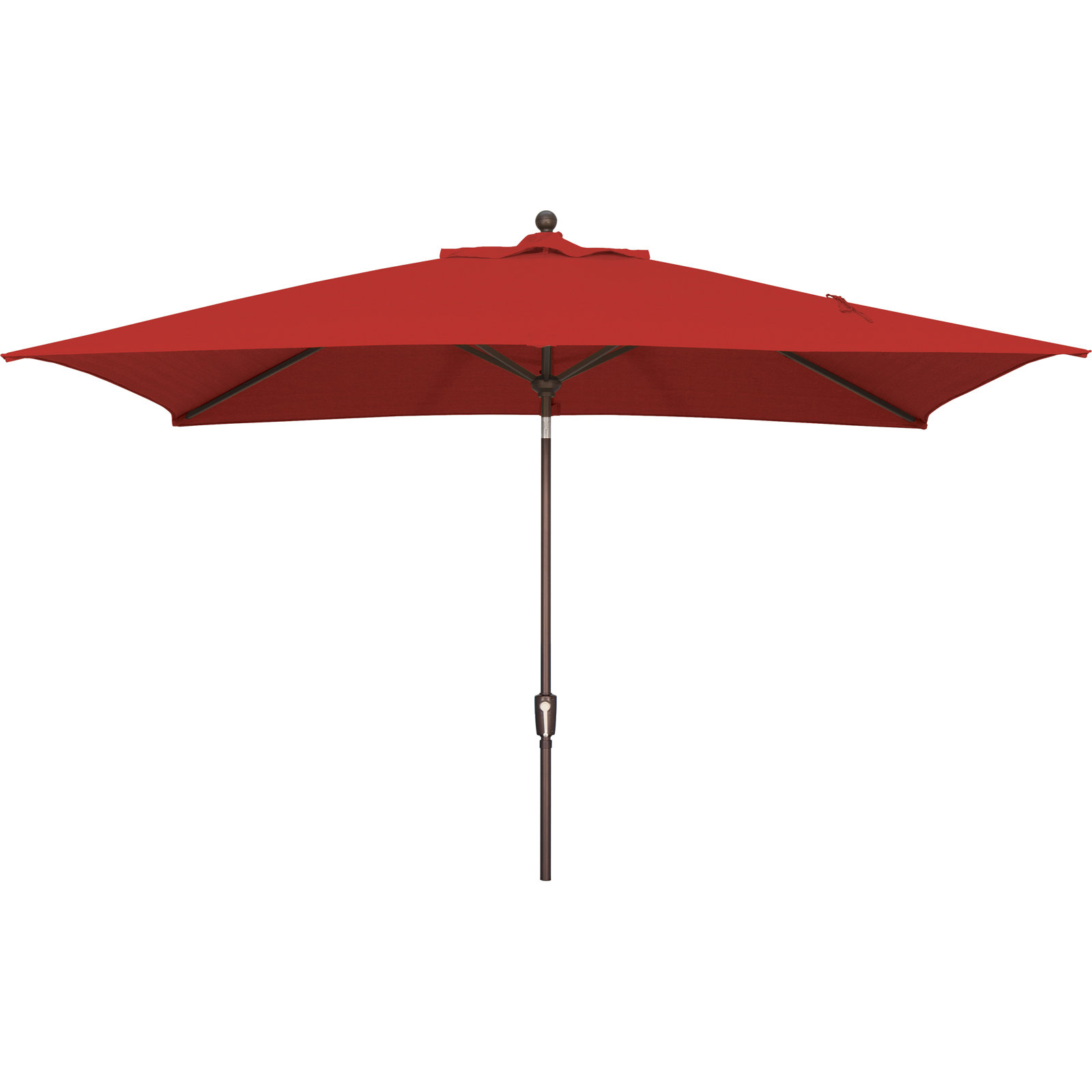 Launceston 78'' Outdoor Umbrella, Canvas Jockey Red Sunbrella® Canvas, Bronze