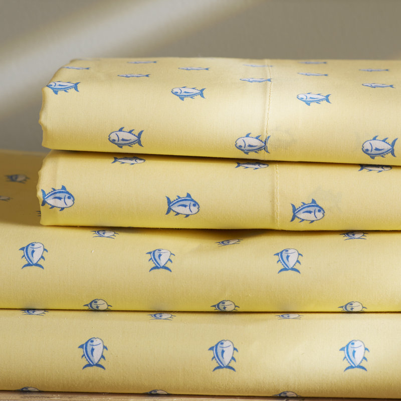 Skipjack 200 Thread Count Cotton Sheet Set, White, King