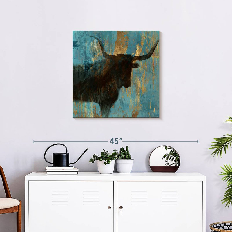 Brampt Bison I, 24" H x 24" W