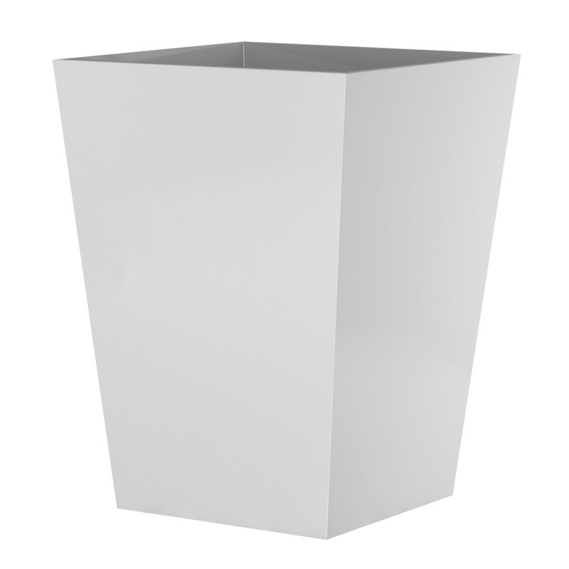 Resin Wastebasket, 7Qt, White
