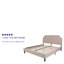 Base de lit plateforme tapissier arquée avec capitonnage Aluino - Aucun sommier tapissier requis-28940812-28940808