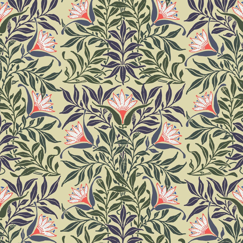 Rouleau de papier peint Signature Flowervine L 10 pi x l 24 po, Non encollé, Faux Grasscloth, Yellow/Green