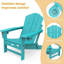 Chaise Adirondack pliante en acier avec repose-pieds-86713959
