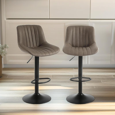 Baldinelli Swivel Upholstered Adjustable Height Counter Stool
