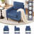 Stylish Upholstered Fabric Accent Chair with Sturdy Solid Wood Legs-895541234