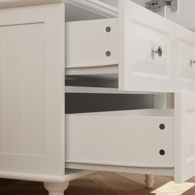 Talisha Freestanding Wooden Wardrobe Armoire with 3 Drawers