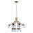 Modern 12-light Bubble Glass Chandelier-1495264799