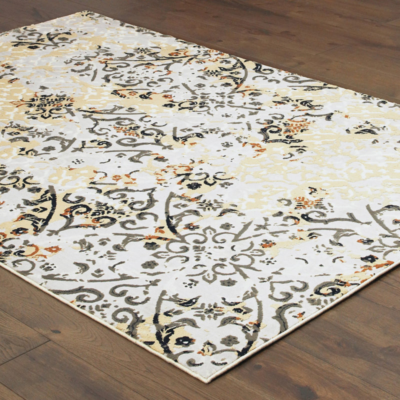 Laurie Floral Indoor Rug, Rectangle 9'10" x 12'10"