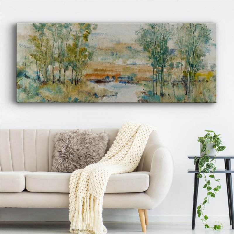 «Trees on the Creek II», reproduction sur toile tendue