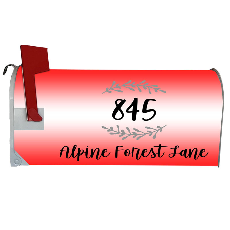 Boîte aux lettres magnétique personnalisée, Rouge