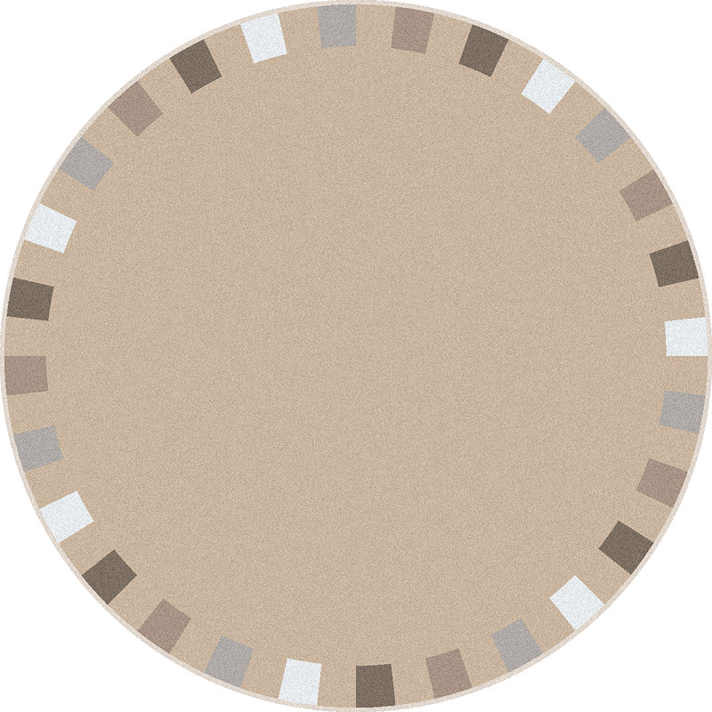 Tapis «On The Border» par Joy Carpets, Rond 7 pi 7 po