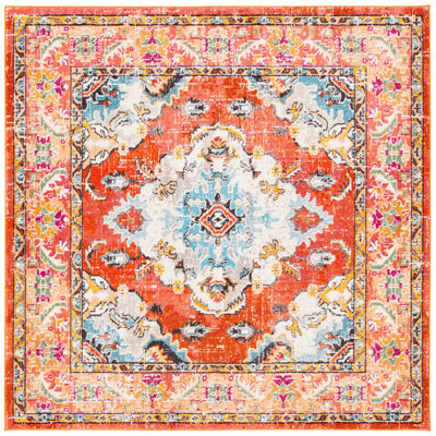 Hertzler Oriental Orange Area Rug