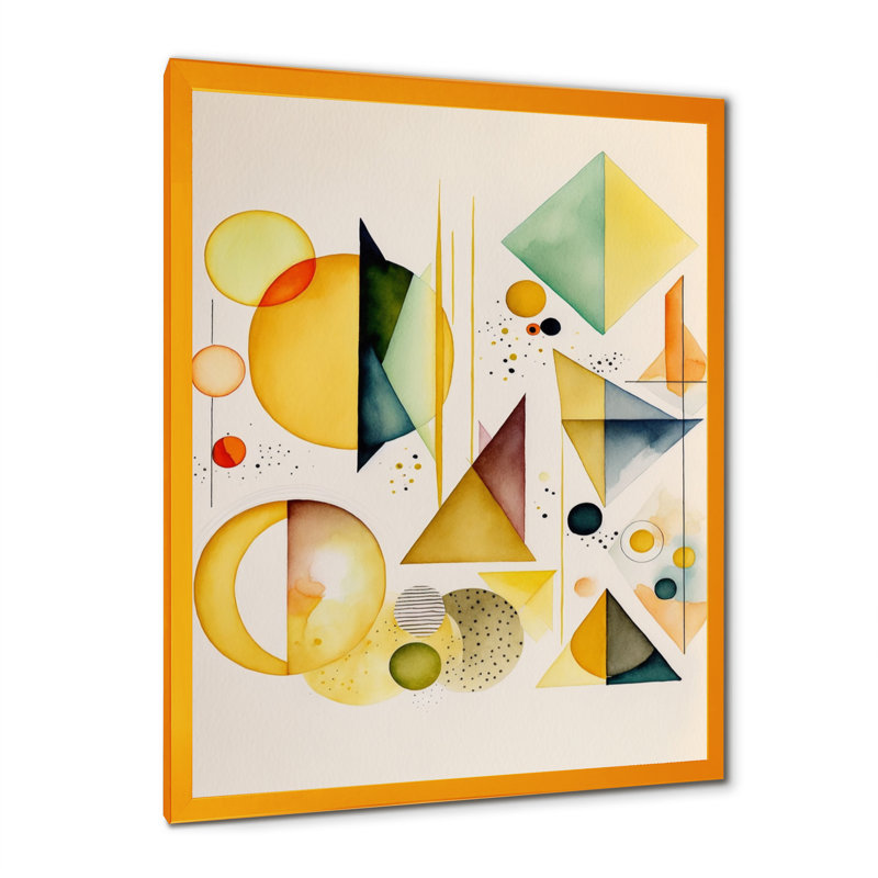 " Yellow Multi Shape Abstract I "