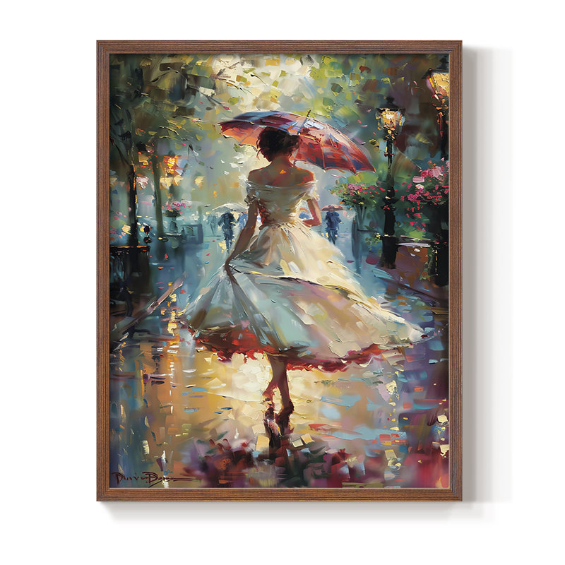 «WOMEN Series DCCDIX», reproduction encadrée - bois massif, H 21 po x l 17 po, Noyer